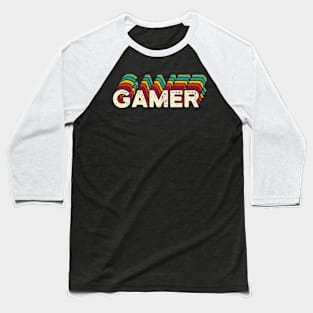 gamer vintage retro Baseball T-Shirt